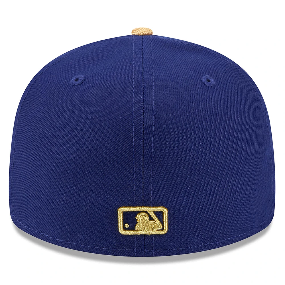 Men's New Era  Royal Los Angeles Dodgers 2025 Gold Collection Low Profile 59FIFTY Fitted Hat