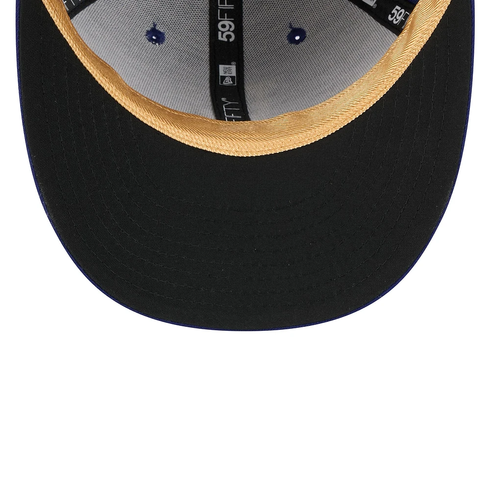 Men's New Era  Royal Los Angeles Dodgers 2025 Gold Collection Low Profile 59FIFTY Fitted Hat
