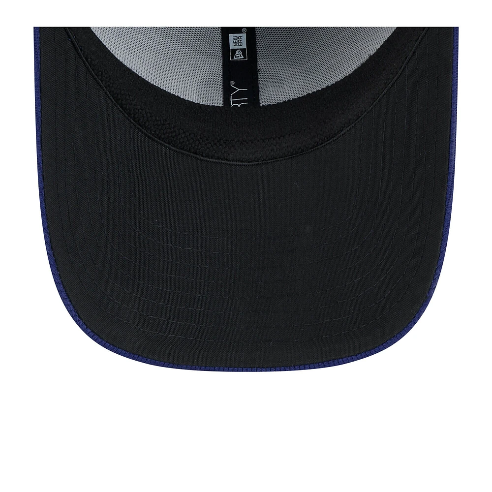 Casquette d'entraînement de printemps 2025 39THIRTY Flex bleu foncé pour homme des Los Angeles Dodgers New Era
