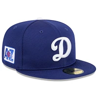 Casquette ajustée 59FIFTY bleu foncé pour homme New Era Los Angeles Dodgers 2025 Spring Training