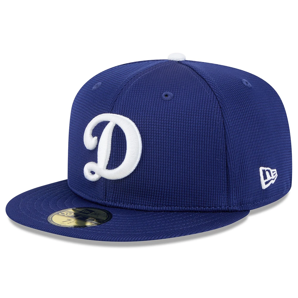 Casquette ajustée 59FIFTY bleu foncé pour homme New Era Los Angeles Dodgers 2025 Spring Training
