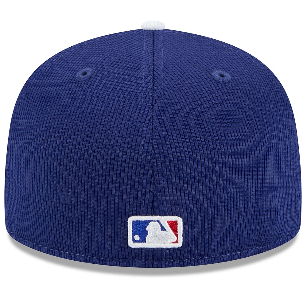 Casquette ajustée 59FIFTY bleu foncé pour homme New Era Los Angeles Dodgers 2025 Spring Training