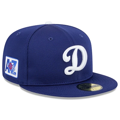 Casquette ajustée 59FIFTY bleu foncé pour homme New Era Los Angeles Dodgers 2025 Spring Training