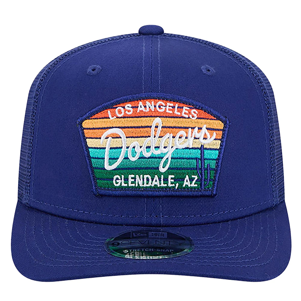 Men's New Era  Royal Los Angeles Dodgers 2025 Spring Training 9SEVENTY Stretch-Snap Trucker Hat