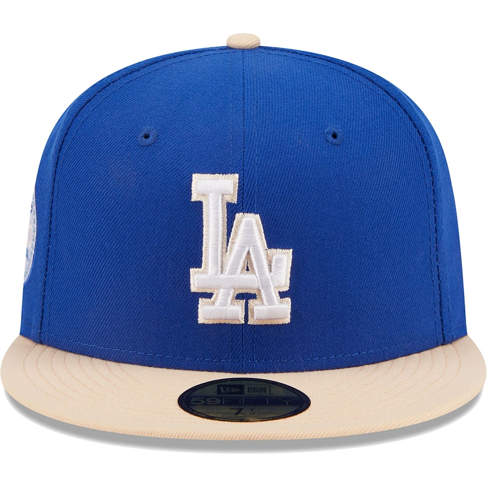 Casquette ajustée 59FIFTY Royal Los Angeles Dodgers New Era pour homme