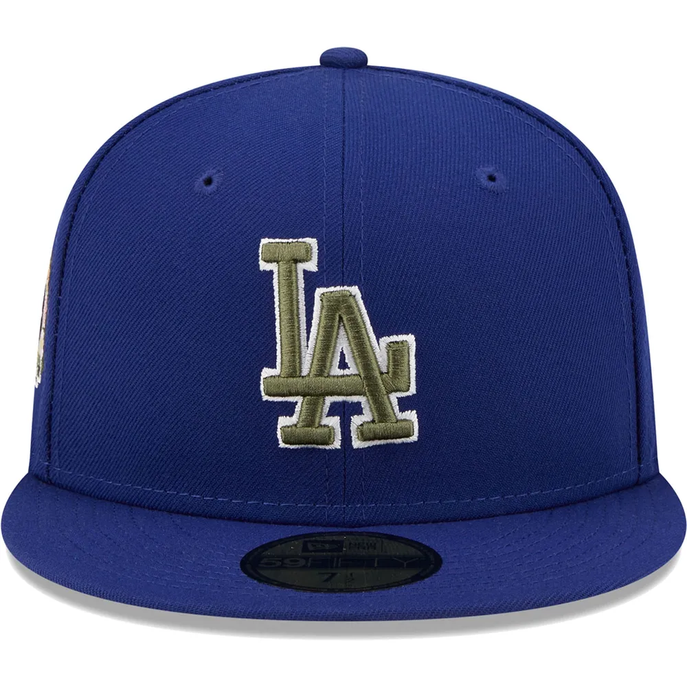 Casquette ajustée 59FIFTY Botanical d'entraînement printanier 60e anniversaire des Dodgers de Los Angeles Royal New Era pour homme