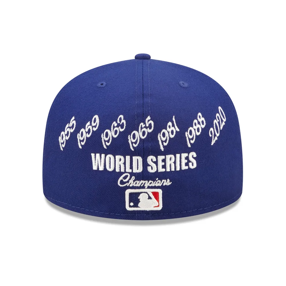 Men's New Era Royal Los Angeles Dodgers White Logo 59FIFTY Fitted Hat 