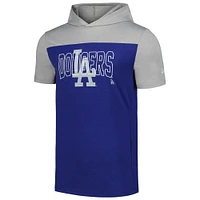 Men's New Era Royal Los Angeles Dodgers Active Brushed Hoodie T-Shirt