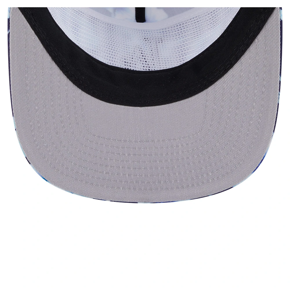 Men's New Era Royal Los Angeles Dodgers Adventure Pattern Golfer Trucker Snapback Hat