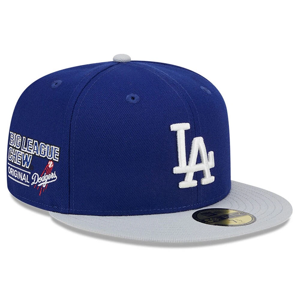 Casquette ajustée 59FIFTY New Era des Royal Los Angeles Dodgers Big League Chew Team pour hommes