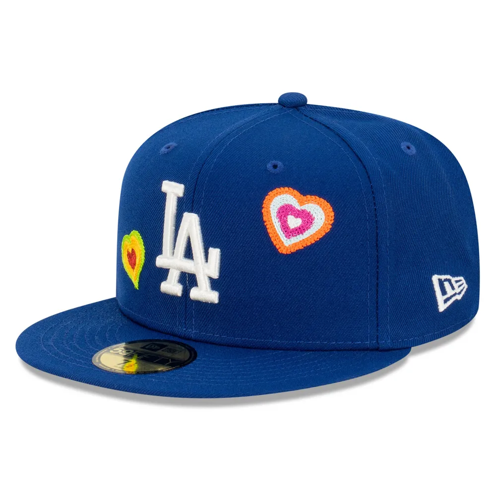 Lids Los Angeles Dodgers New Era Chain Stitch Heart 59FIFTY Fitted Hat -  Royal