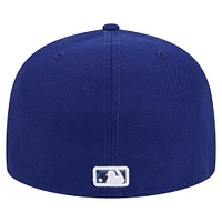 Casquette ajustée à damier Los Angeles Dodgers Royal New Era 59FIFTY pour homme