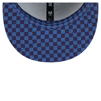 Men's New Era Royal Los Angeles Dodgers Checkered Undervisor 59FIFTY Fitted Hat