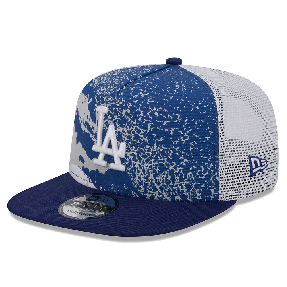 Casquette Snapback 9FIFTY Royal Los Angeles Dodgers Court Sport New Era pour homme