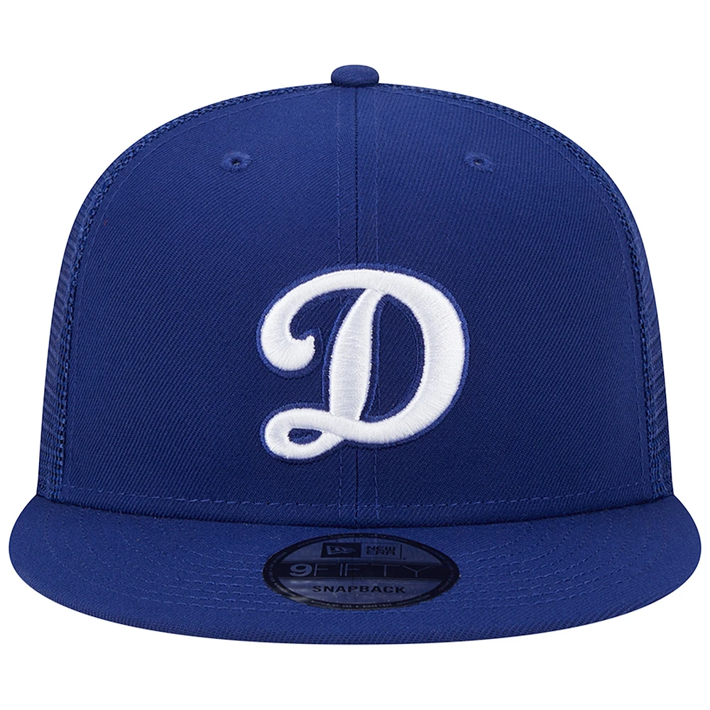 Casquette Snapback 9FIFTY Snapback pour homme Los Angeles Dodgers D Logo Team Color Royal New Era