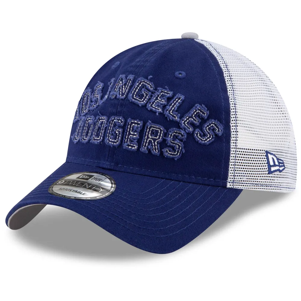 twaalf Snel licht Lids Los Angeles Dodgers New Era Frayed Wordmark Trucker 9TWENTY Adjustable  Hat - Royal | Dulles Town Center