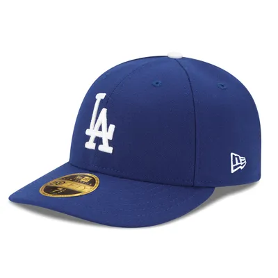 Casquette ajustée 59FIFTY à profil bas pour homme New Era Royal Los Angeles Dodgers Game Authentic Collection On Field