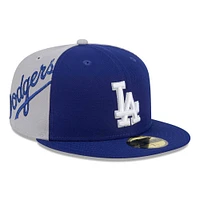 Men's New Era Royal Los Angeles Dodgers Gameday Sideswipe 59FIFTY Fitted Hat