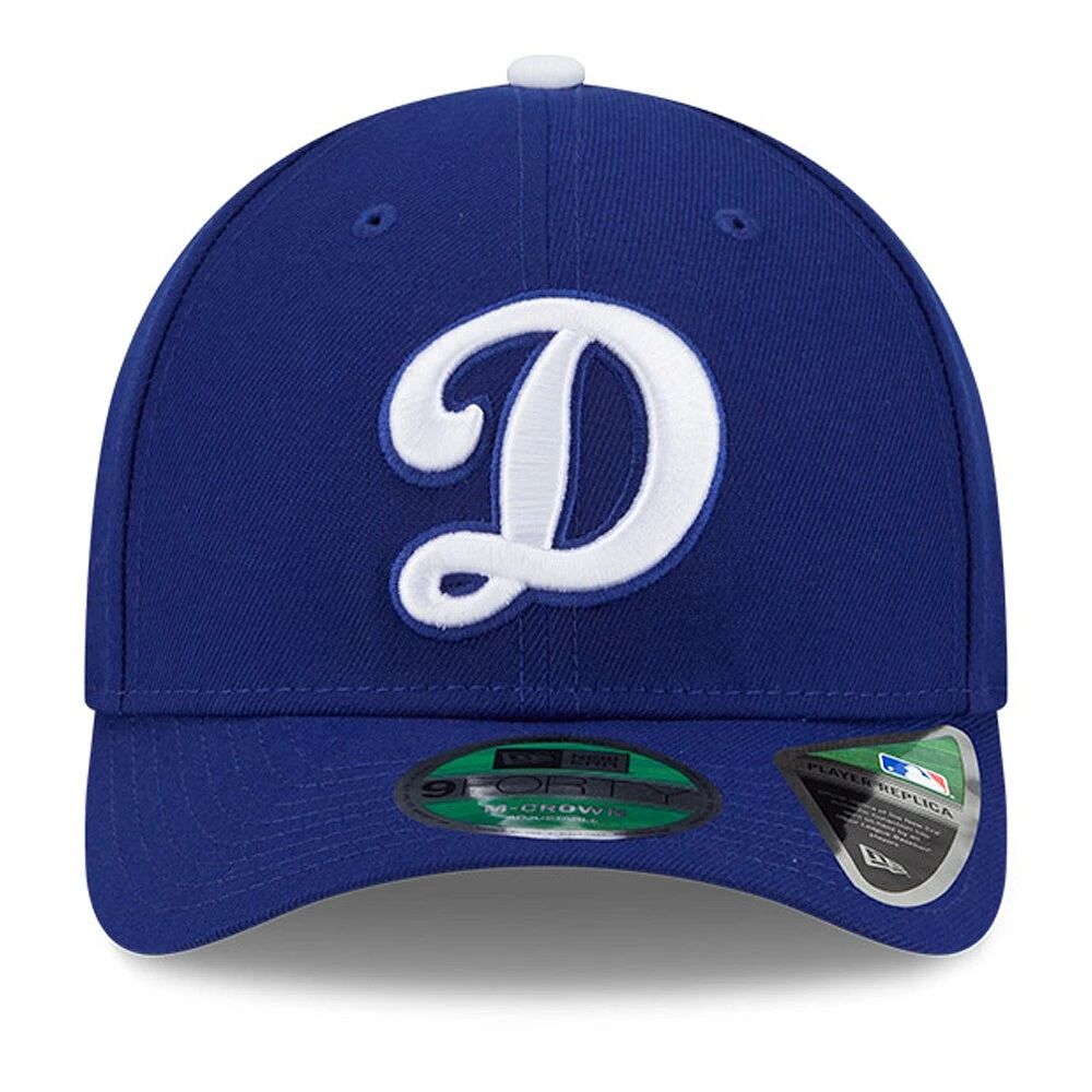 Men's New Era  Royal Los Angeles Dodgers Player Replica 9FORTY Adjustable Hat