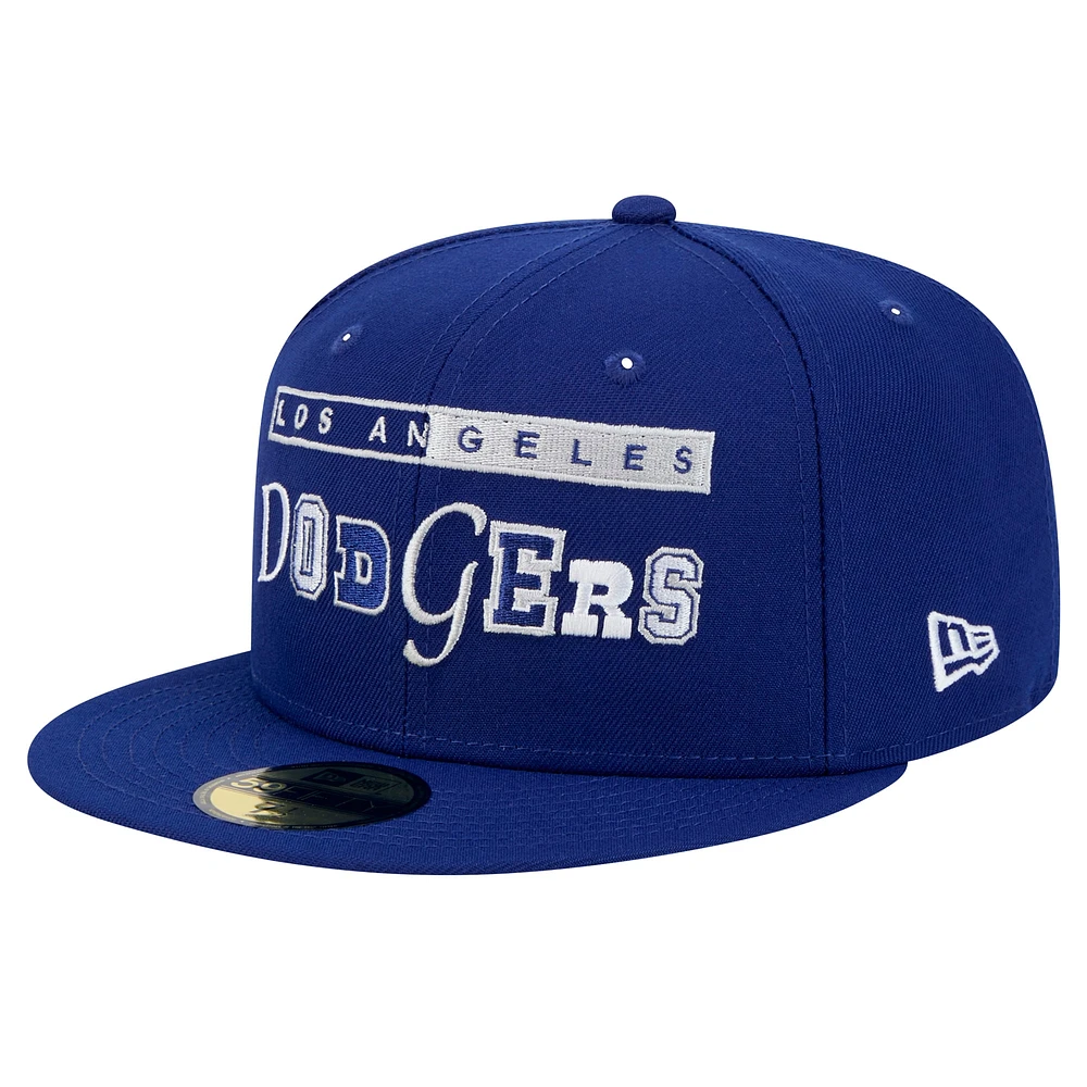 Casquette ajustée Ransom 59FIFTY Royal Los Angeles Dodgers de New Era pour homme