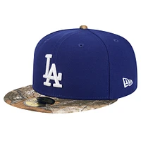 Casquette ajustée 59FIFTY camouflage Realtree Royal Los Angeles Dodgers New Era pour hommes