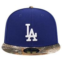 Casquette ajustée 59FIFTY camouflage Realtree Royal Los Angeles Dodgers New Era pour hommes