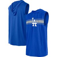 Men's New Era Royal Los Angeles Dodgers Sleeveless Pullover Hoodie