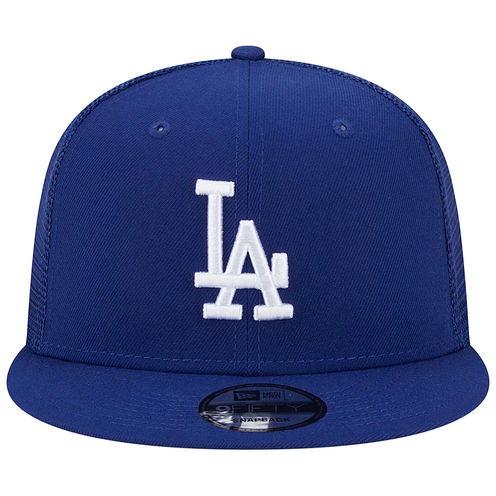 Casquette New Era Royal Los Angeles Dodgers Team Color Trucker 9FIFTY Snapback pour homme