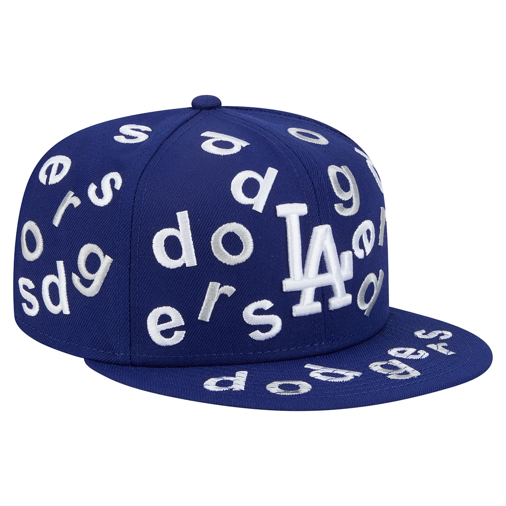 Men's New Era Royal Los Angeles Dodgers Team Confetti 59FIFTY Fitted Hat