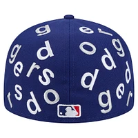 Men's New Era Royal Los Angeles Dodgers Team Confetti 59FIFTY Fitted Hat