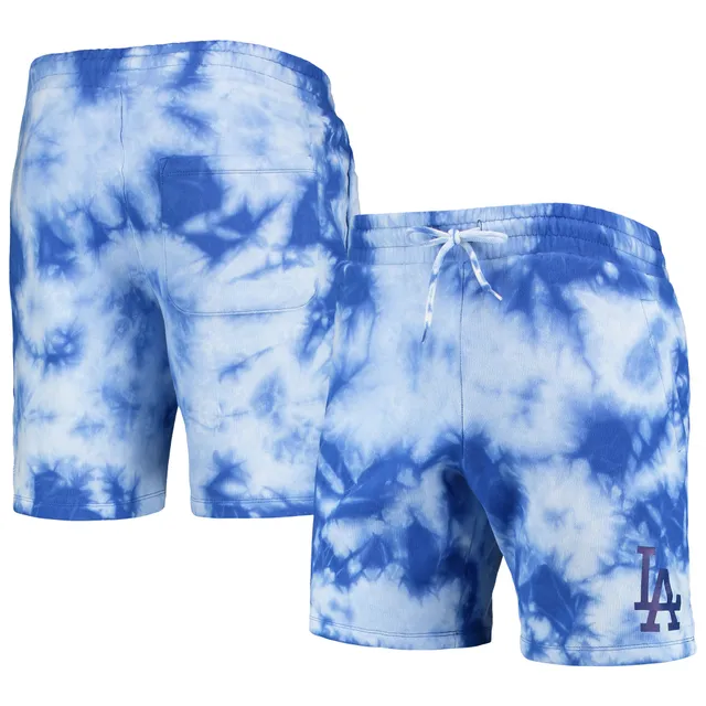 Lids Los Angeles Dodgers Concepts Sport Breakthrough AOP Knit Split Shorts  - Royal/Black