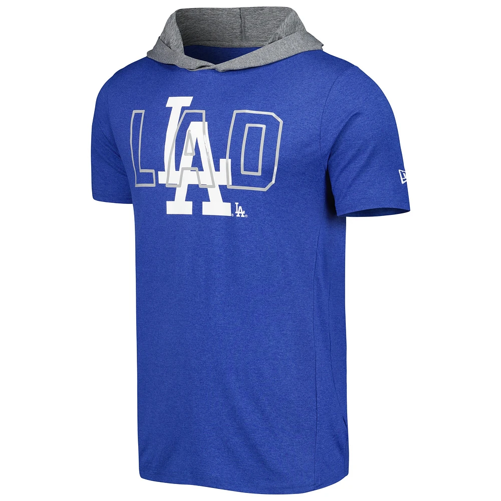 T-shirt à capuche New Era Royal Los Angeles Dodgers Team pour homme