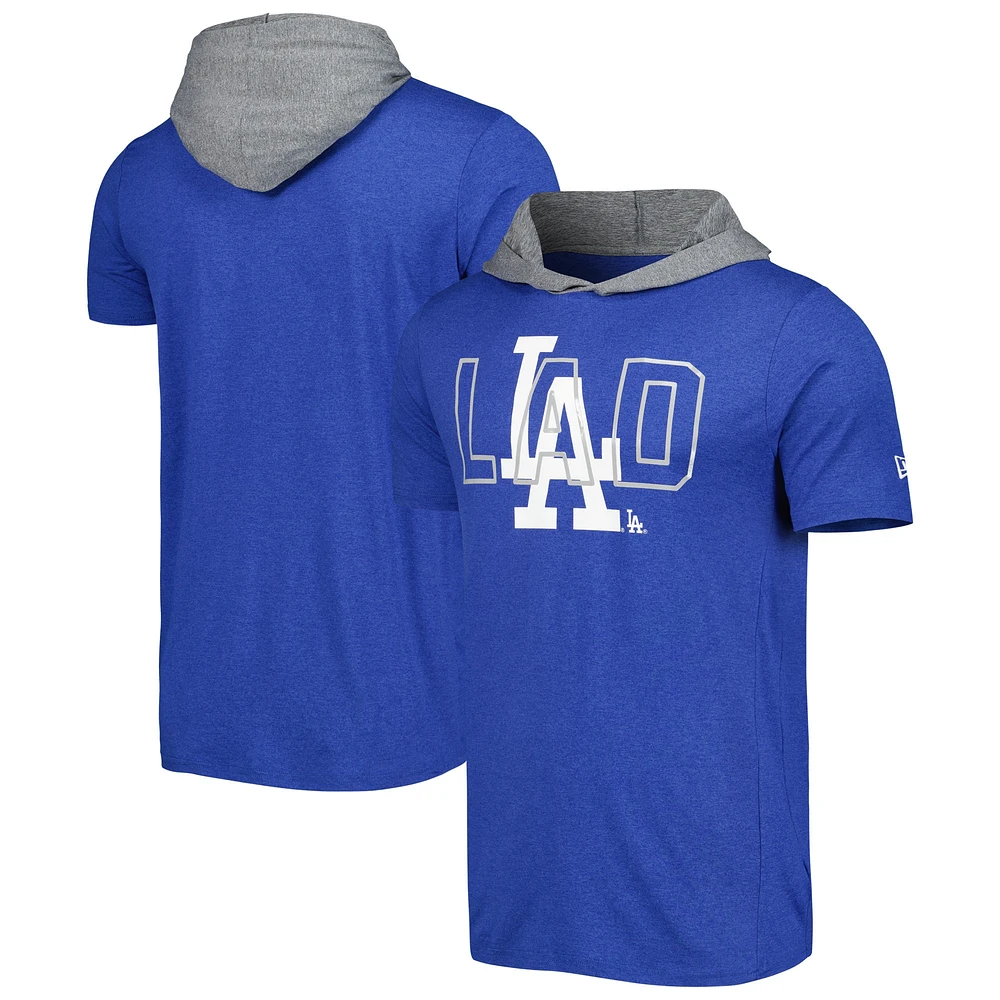 T-shirt à capuche New Era Royal Los Angeles Dodgers Team pour homme