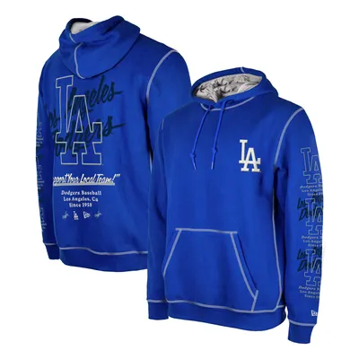 New Era Royal Los Angeles Dodgers Team Split Pullover Hoodie