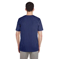 Men's New Era Royal Los Angeles Dodgers Throwback Pinstripe T-Shirt