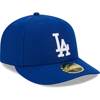 Casquette ajustée 59FIFTY à profil bas avec logo blanc des Los Angeles Dodgers New Era pour homme