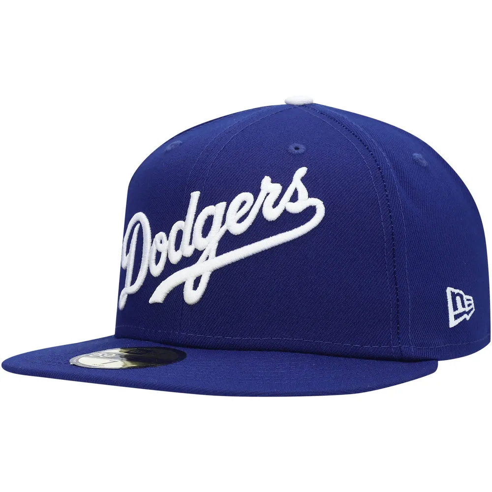 Casquette ajustée 59FIFTY blanche avec logo des Dodgers de Los Angeles New Era pour homme