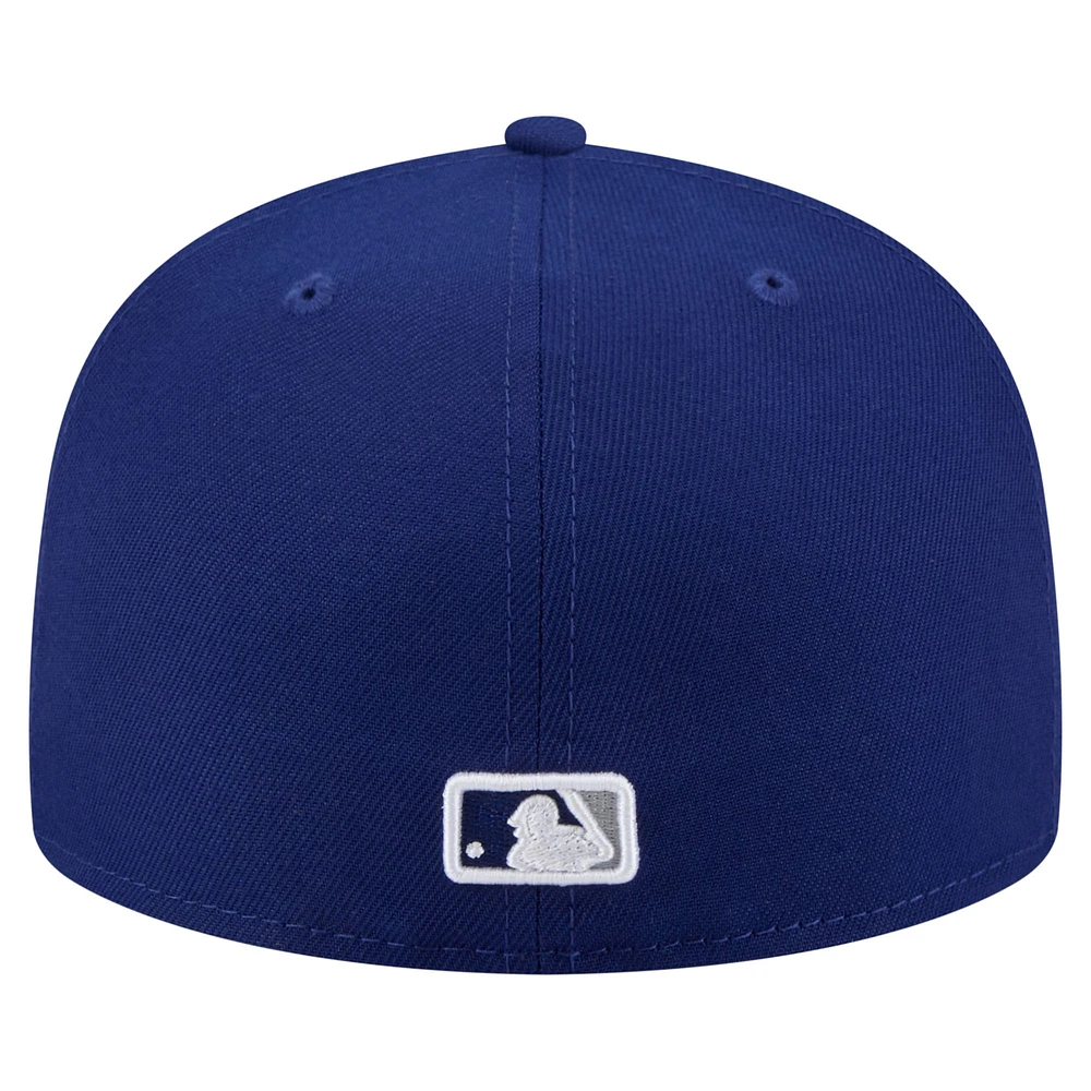 Men's New Era Royal Los Angeles Dodgers Yarn Stitch 59FIFTY Fitted Hat