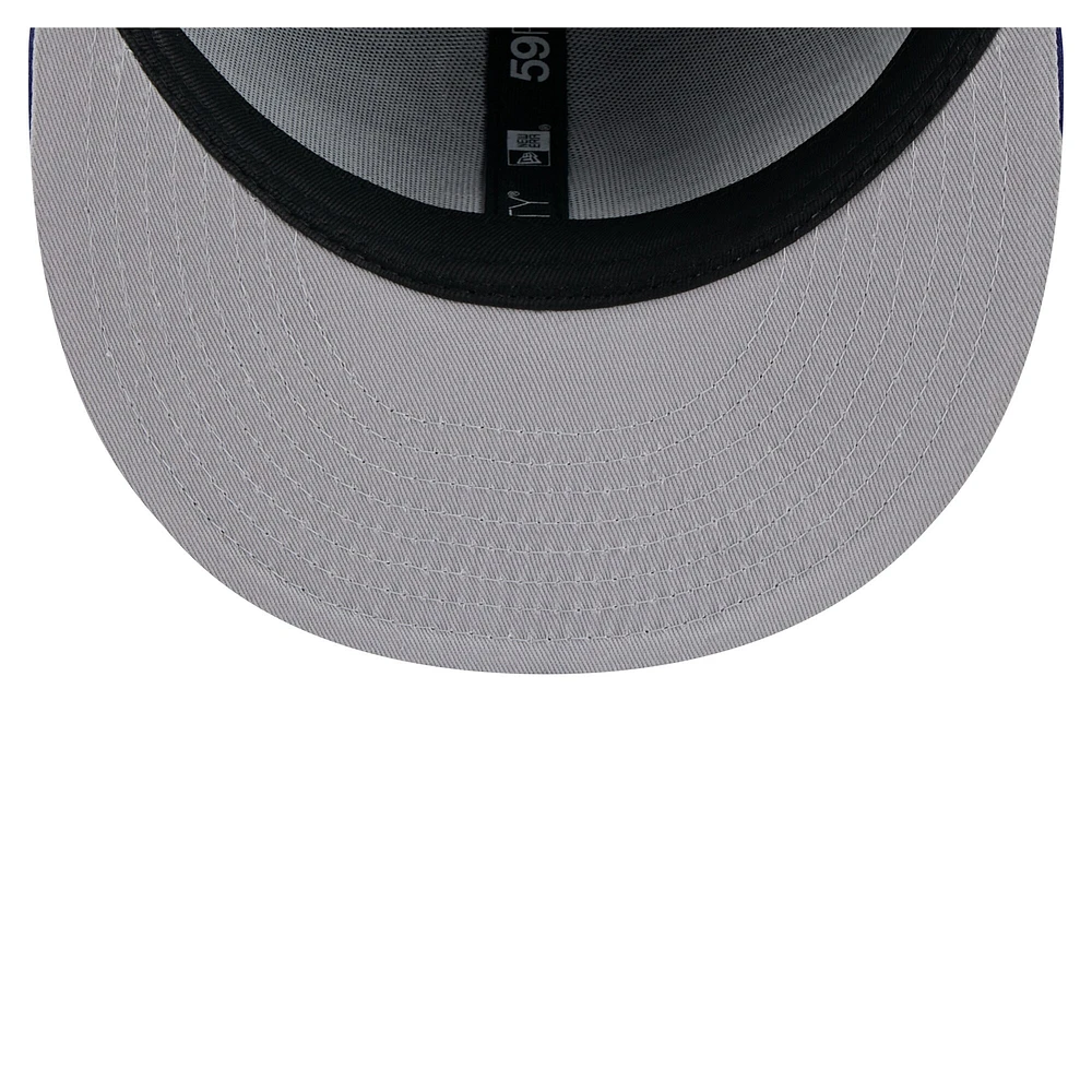 Men's New Era Royal Los Angeles Dodgers Yarn Stitch 59FIFTY Fitted Hat
