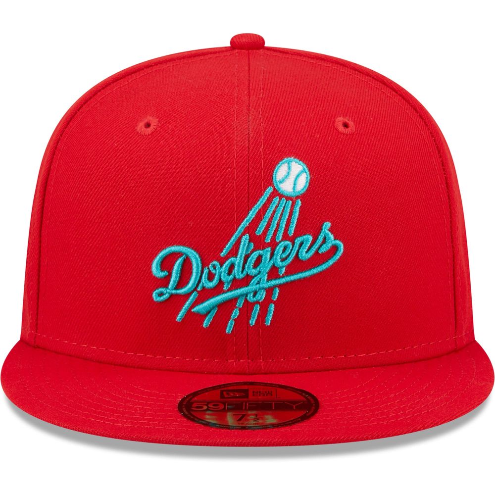 Men's New Era White/Pink Los Angeles Dodgers Scarlet Undervisor