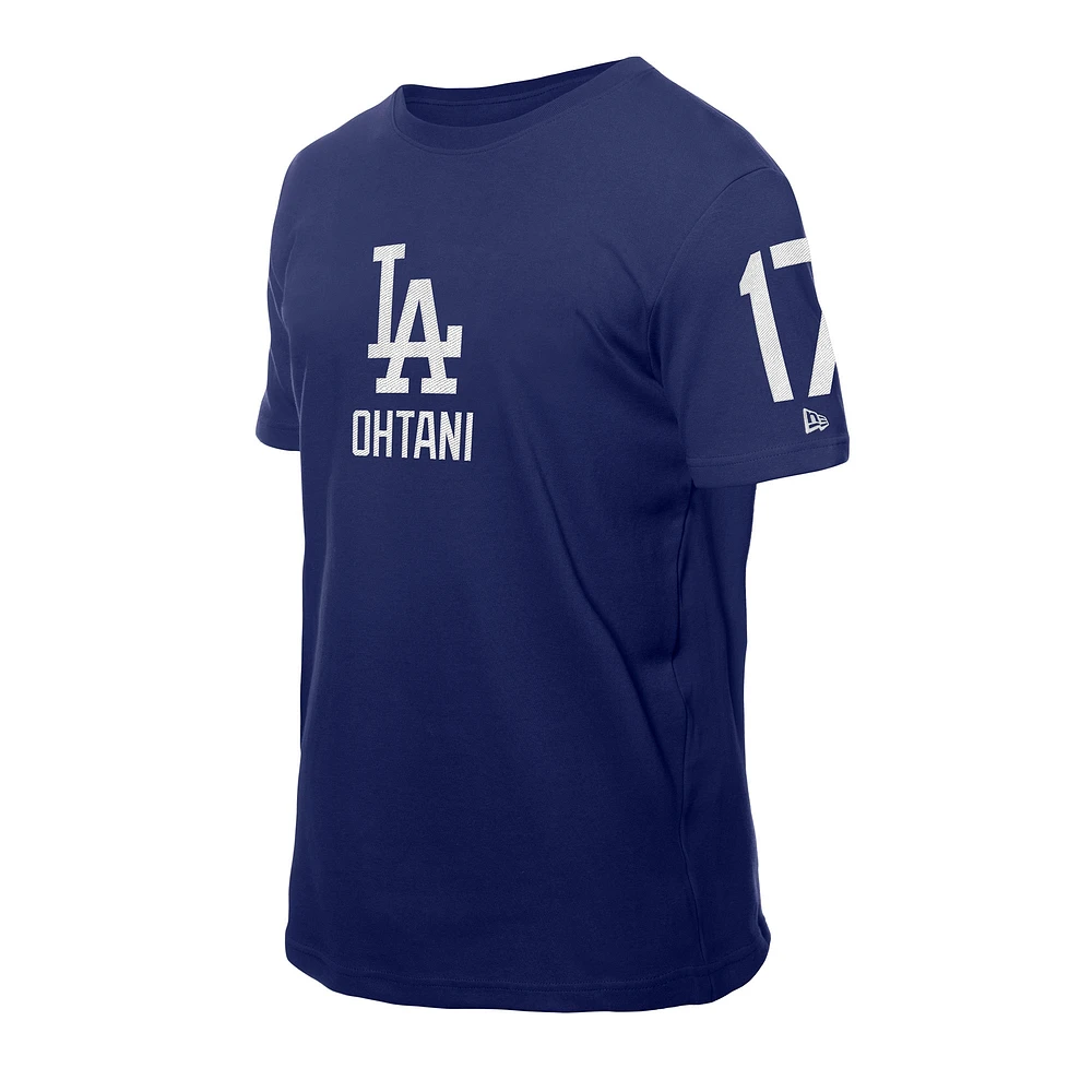 T-shirt New Era Shohei Ohtani Royal pour homme avec nom et numéro des Dodgers de Los Angeles