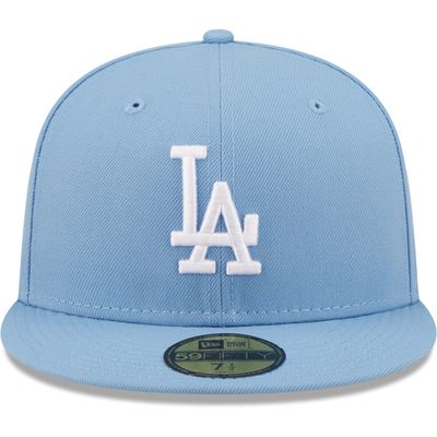 New Era Men's New Era Sky Blue Los Angeles Dodgers Logo - 59FIFTY Fitted Hat  | Centre Eaton de Montréal