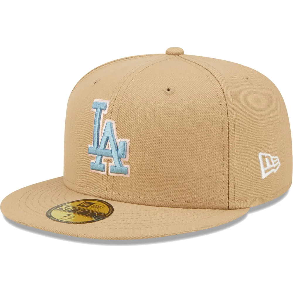 Los Angeles Dodgers New Era Red Under Visor 59FIFTY Fitted Hat - Gold