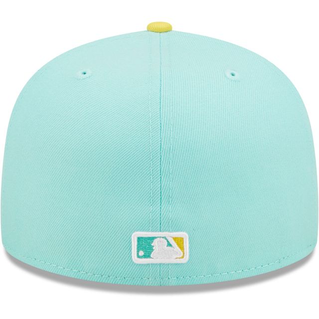 Los Angeles Dodgers Fitted Hat New Era Color Pack 2 Tone Green/Tan 59FIFTY Fitted Hat, 7 3/4 / Green