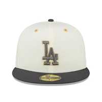 NWE DODGRS BLANC MLB CHROME GRAPHITE 59FIFTY HATMENHIC