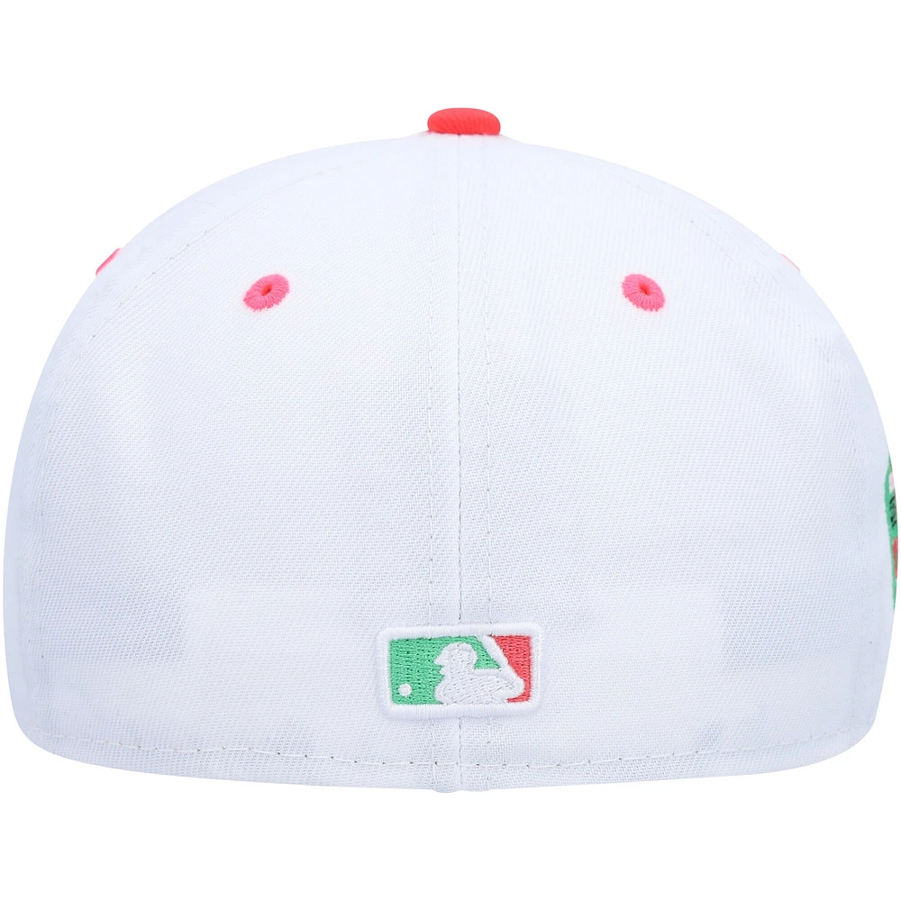 Casquette ajustée 59FIFTY Los Angeles Dodgers Watermelon Lolli New Era pour homme, blanc/vert