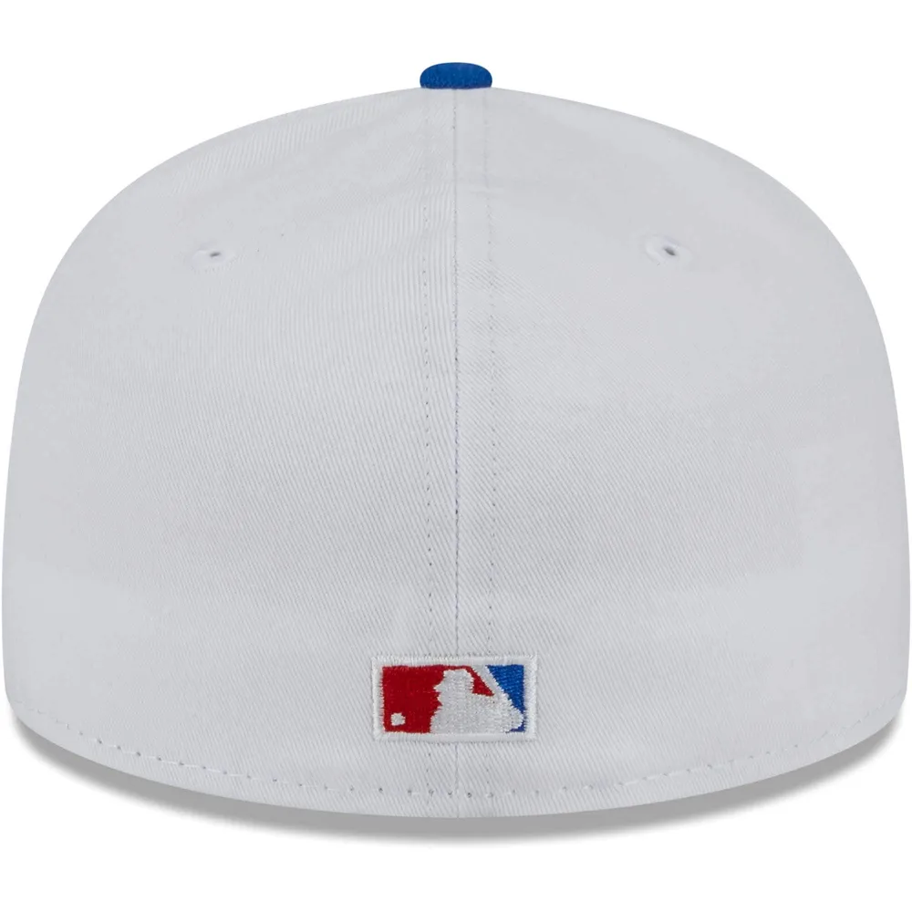 Casquette ajustée 59FIFTY Undervisor Los Angeles Dodgers New Era blanche/rouge pour homme