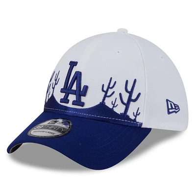 Men's New Era  White/Royal Los Angeles Dodgers 2025 Spring Training Landscape 39THIRTY Flex Hat