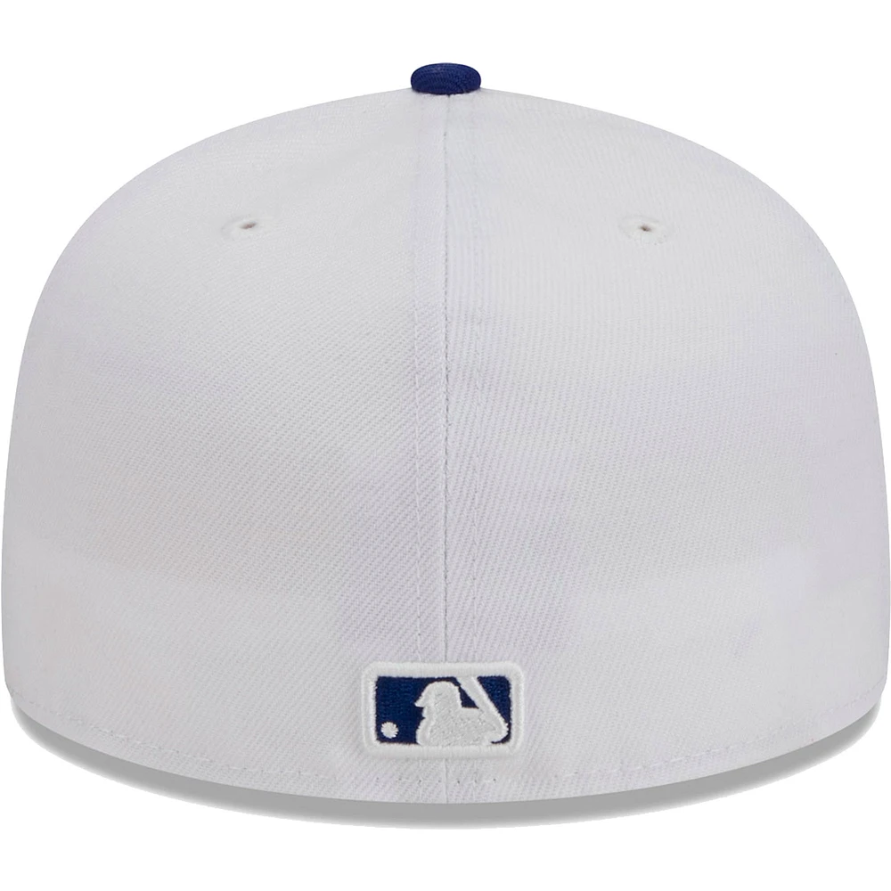 Casquette ajustée 59FIFTY Optic Los Angeles Dodgers New Era pour homme, blanc/royal