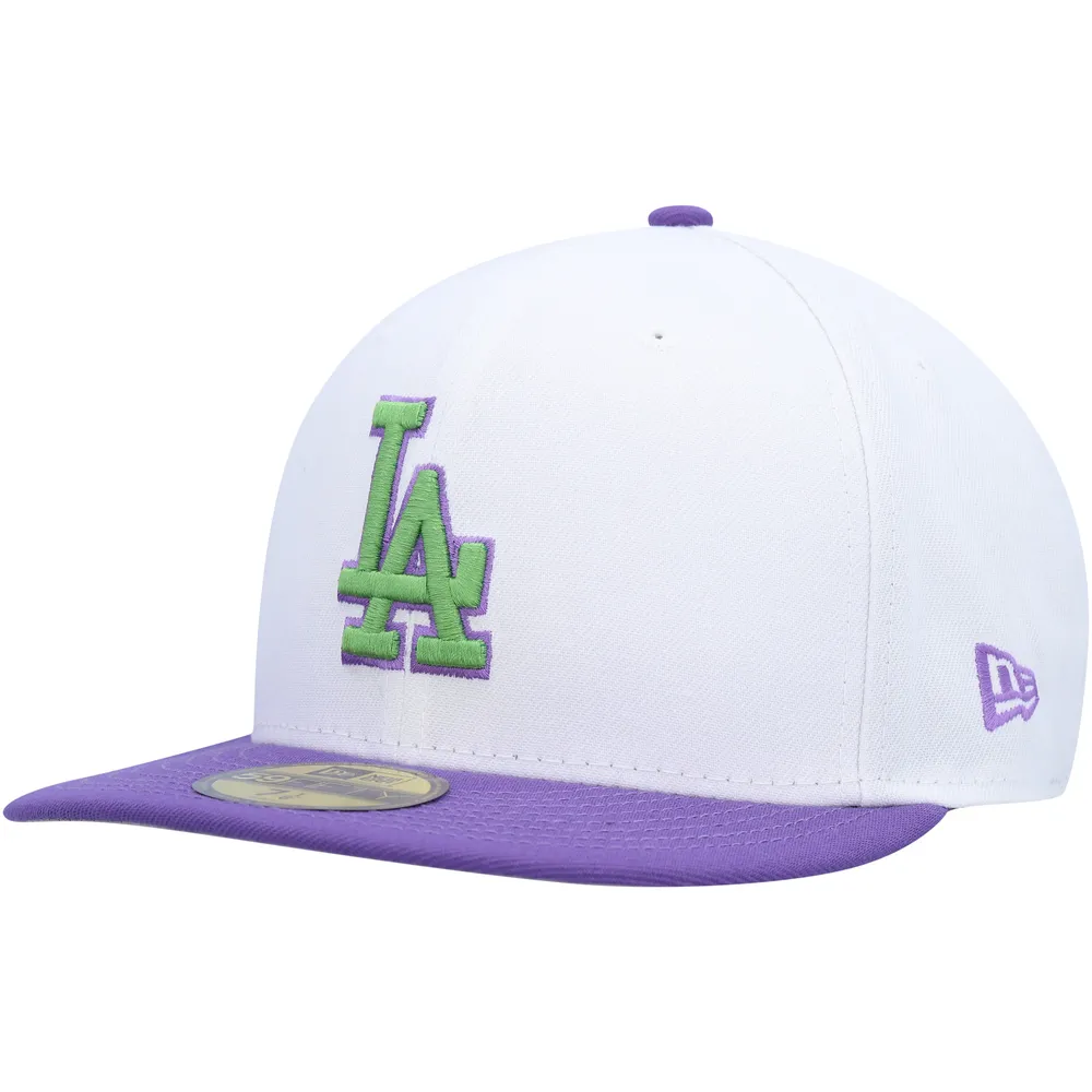 Casquette ajustée 59FIFTY avec écusson latéral des Los Angeles Dodgers 2020 pour homme New Era, blanc